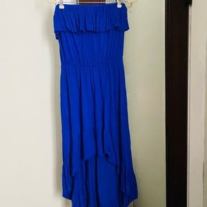 Blue High-Low Dress